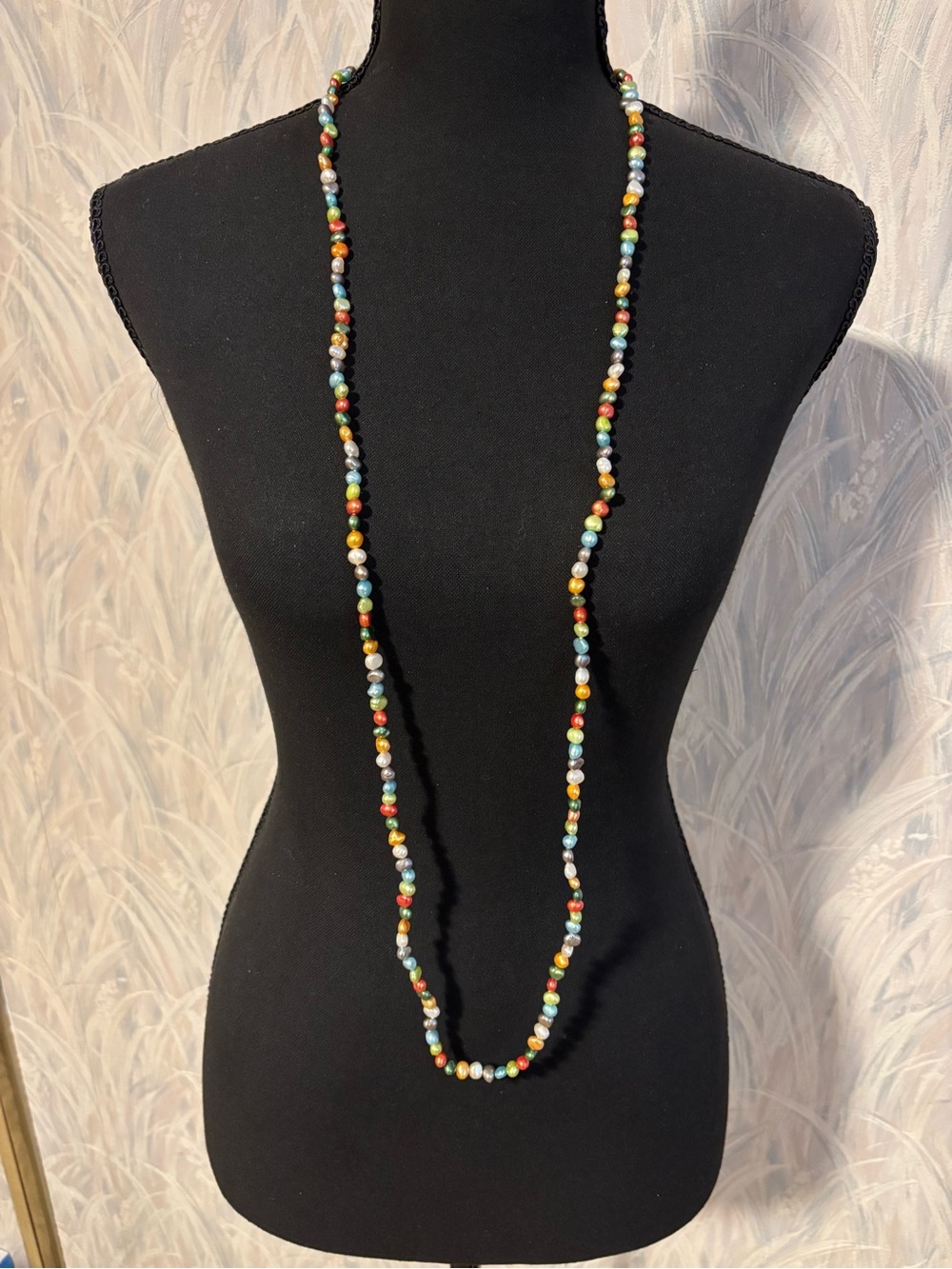 Vantel Pearls Vibrant Genuine Pearl Strand Necklace 46”
